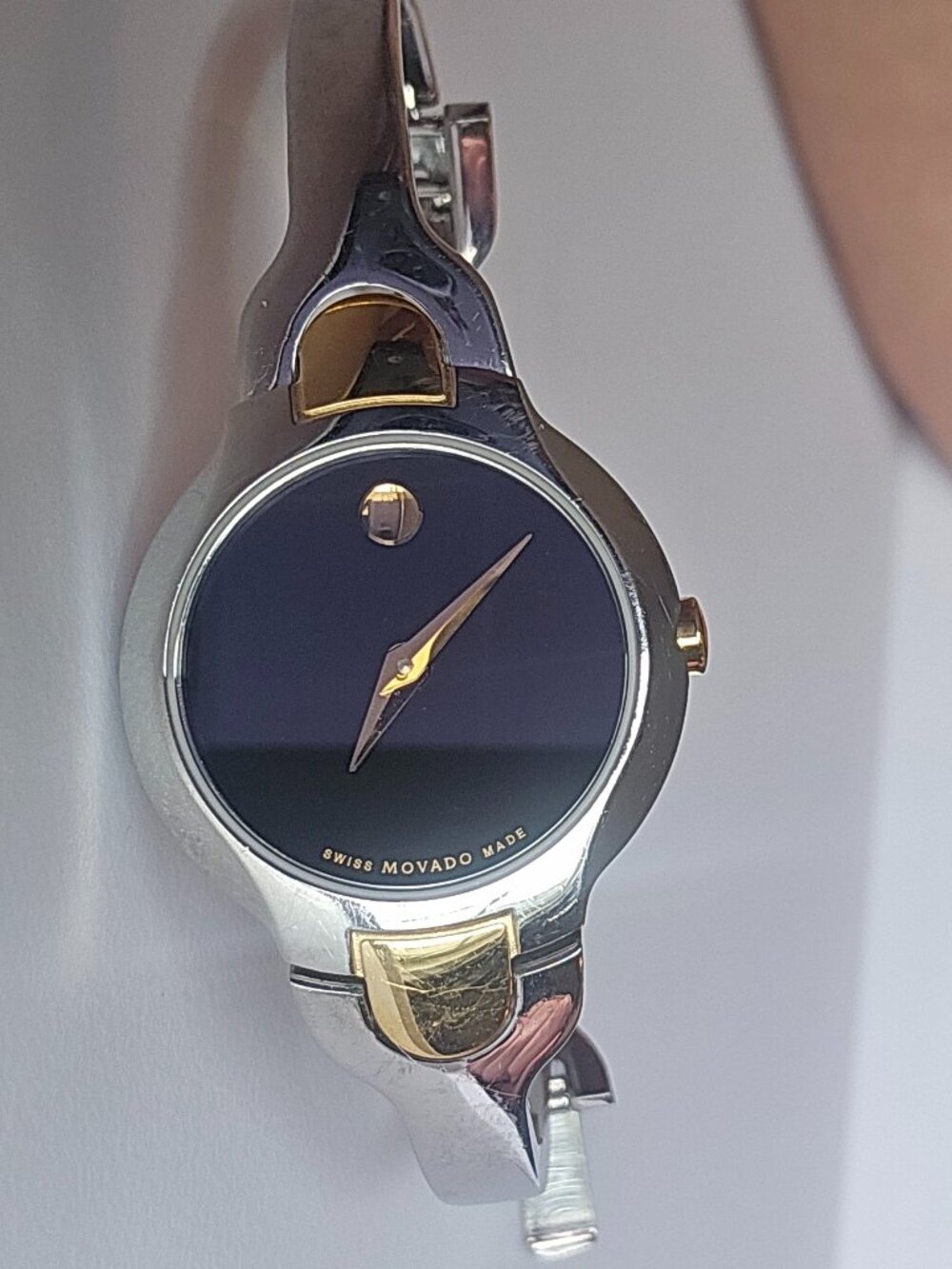 Movado Kara Two Tone Stainless Steel Ladies Watch - Silver and Gold - Picture 4 of 7